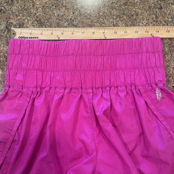 Free People Movement The Way Home Shorts Pink Pull On High Rise Womens Size L - Picture 10 of 11